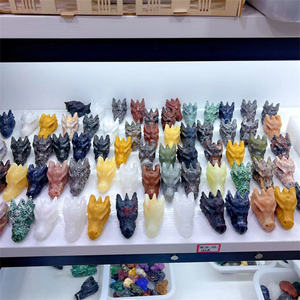 Дешевая гравировка 70 мм, духовные хрустальные кафты, натуральный кварц, Хрустальные Черепа Дракона для подарка - Product Image 2