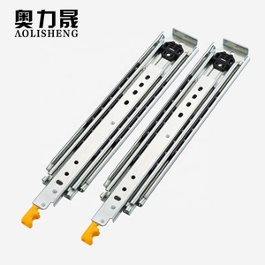 Industrial 76mm de ancho de 3 veces la tira Cojinete de bolas cajón oculto rieles de deslizamiento con bloqueo - Product Image 2