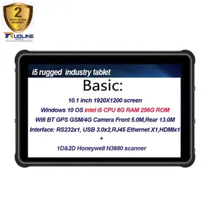 10.1 Inch cheapest scanner handhelds tetminals touch screen rugged tablet pc android gps rj45