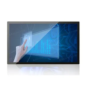 43 Inch Touch Screen Monitor IP65 Waterproof Industrial Fanless LCD Display Capacitive Resistance Embedded TouchScreen Monitor