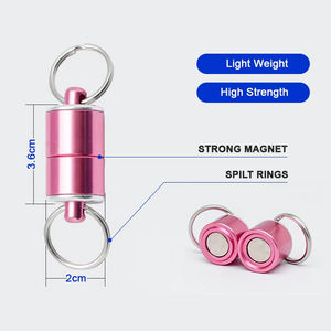 Filet <span class=keywords><strong>de</strong></span> pêche magnétique en aluminium Porte-clés Aimant magnétique d'escalade Connecteur à dégagement rapide Connecteur magnétique - Product Image 2