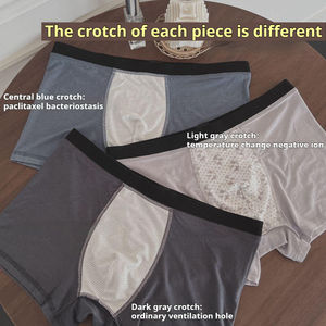 Ropa interior de bacteriostasis para hombre, <span class=keywords><strong>breve</strong></span> cambio de temperatura, ropa interior de iones negativos para hombre, bóxers de talla grande para ropa interior para hombre - Product Image 3