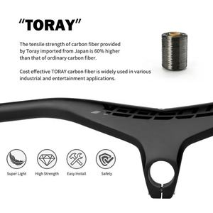 <span class=keywords><strong>Manillar</strong></span> integrado <span class=keywords><strong>TOSEEK</strong></span> de fibra de carbono <span class=keywords><strong>Toseek</strong></span> y <span class=keywords><strong>manillar</strong></span> de bicicleta de montaña - Product Image 6