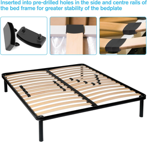 Tapas Universales para Extremos de Somier - Soportes de Plástico para Marcos Metálicos y Lamas de Madera, Accesorios de Cama OEM Personalizables Directo de Fábrica - Product Image 4