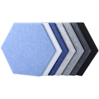 Panneau acoustique hexagonal personnalisable Panneaux muraux acoustiques en fibre de polyester 100% Panneau d'absorption acoustique pour chambre à coucher