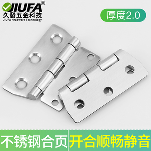 Bisagra de acero inoxidable Jiufa de 2.0 mm de grosor, funcionamiento suave y silencioso para puerta de gabinete - Product Image 3