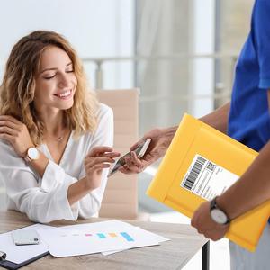 Biểu tượng tùy chỉnh tự niêm phong đệm phong bì Kraft bong bóng bưu phẩm sinh thái thân thiện bao bì vận chuyển phong bì bong bóng bưu phẩm túi - Product Image 3