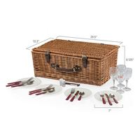 Meilleur Sac à Dos Pique-Nique Grand Panier Isole en Osier Blanc de Rangement avec Tapis Léger pour Petits Objets