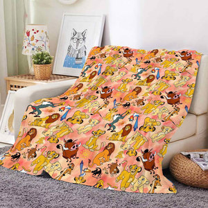 Couverture en flanelle personnalisée de haute qualité avec motif de lions mignons, couverture en polaire douce et respirante pour enfants et adultes - Product Image 4