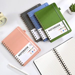 Biểu tượng tùy chỉnh lót xoắn ốc Tạp Chí PU da máy tính xách tay Đại Học Cai Trị bìa cứng máy tính xách tay cho công việc Lưu ý chụp Tạp Chí viết - Product Image 2