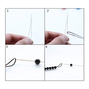 19pcs Big Eye Beading Needlees Stainless Steel <strong>Needle</strong> for <strong>Beads</strong> with <strong>Needle</strong> Bottle - Product Image 4