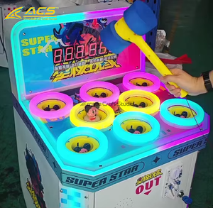 เครื่องเกมตีหนูหยอดเหรียญ ACS Source Factory รุ่น Hammer Hit Arcade Game Machine ทำจากโลหะ รับประกัน 1 ปี สนุกสนาน <span class=keywords><strong>ภาษา</strong></span>อังกฤษ เหมาะสำหรับเด็ก - Product Image 6