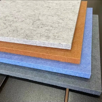 Panneau de fibres colorées en polyester PET 9mm 12mm 24mm Panneau acoustique non toxique pour la décoration intérieure