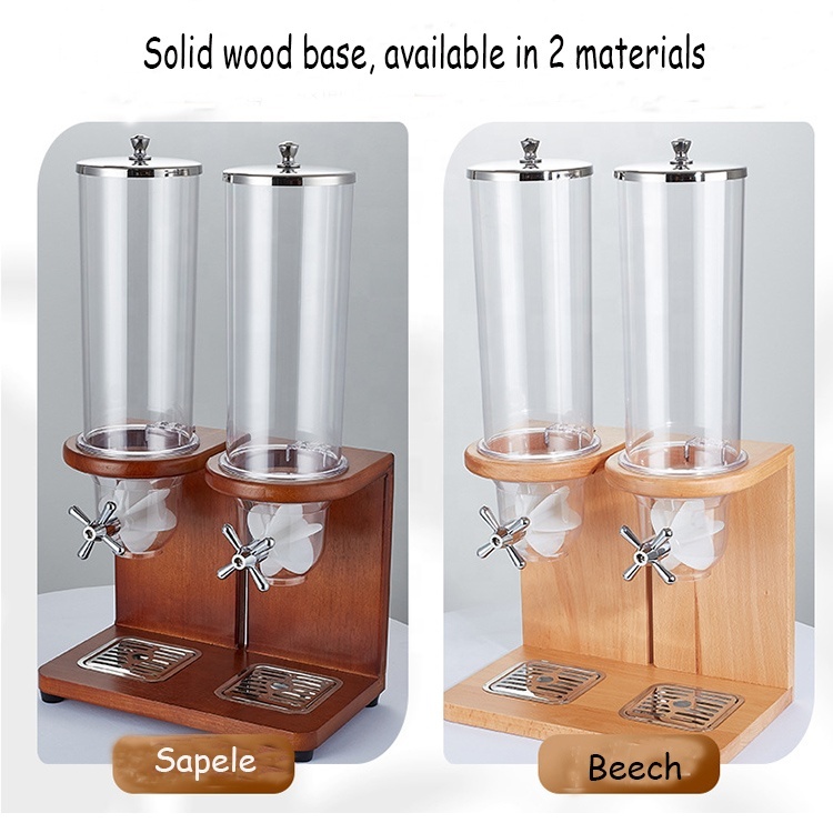 Distributeur Riz Rotatif 6 Compartiments PP Transparent – Stockage Céréales Anti-Gaspillage – Table & Placard