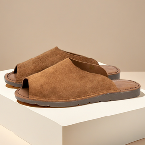 <span class=keywords><strong>Sandales</strong></span> d'été pour hommes en cuir suédé véritable, pour la randonnée en plein air, style <span class=keywords><strong>gladiateur</strong></span>, confortables, pieds nus, semelle extérieure en caoutchouc antidérapante - Product Image 1