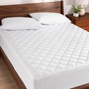 Soft Breathable Noiseless Non-Slip 100% Polyester Queen Size <b>Bed</b> Protection <b>Pad</b> Quilted Waterproof Deep Pocket - Product Image 1