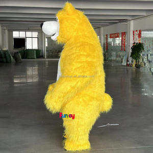 Costume da Mascotte Gonfiabile Giallo del Personaggio dei Cartoni Animati <span class=keywords><strong>Masha</strong></span> <span class=keywords><strong>e</strong></span> <span class=keywords><strong>Orso</strong></span>, Costume da Mascotte per Adulti in Vendita - Product Image 3