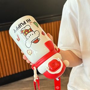 Hi Puppy Stainless Steel Water Bottle 500Ml Insulated With Straw Kids Camping Drinkware - Product Image 4