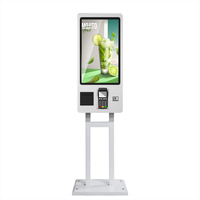 Machine de paiement de facture à montage mural à écran tactile en libre-service de restauration rapide kiosque de paiement à commande automatique de 32 pouces