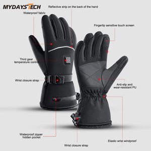 Mydays Tech <span class=keywords><strong>Gants</strong></span> <span class=keywords><strong>chauffants</strong></span> pour l'hiver avec dragonne réglable pour les sports d'extérieur, le cyclisme et le ski. - Product Image 6