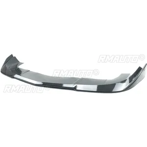 Pour Dodge Challenger SXT R/T 2015-2023, Spoiler de pare-chocs avant, séparateur, aspect fibre de carbone, noir brillant, noir mat, 3 pièces - Product Image 5