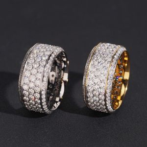 Ensemble de bagues en acier inoxydable 316L avec moissanite couleur D VVS, bague minimaliste unisexe pour hommes et femmes - Product Image 4