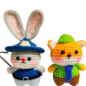 จูดินิค รุยอี้ กระต่าย ตุ๊กตาผ้าฝ้าย PP พวงกุญแจการ์ตูน 3 มิติ นุ่มนิ่ม ของตกแต่ง DIY พร้อมคาราไบเนอร์ ของขวัญ - Product Image 5