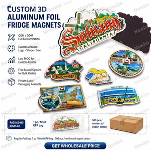 Aimants de réfrigérateur personnalisés en aluminium avec design gratuit, aimants 3D en métal, souvenirs mexicains de Cozumel, aimants animaux - Product Image 2