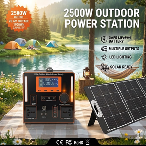 Système de générateur solaire Lifepo4 200W 600W 1200W avec batterie 880Wh 1200Wh pour stockage d'énergie solaire hors réseau, <span class=keywords><strong>station</strong></span> portable - Product Image 4