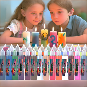 Kit de Pintura para Velas OSBORN de 24 Piezas con Rotuladores de Cera para Manualidades Familiares, Regalos de Cumpleaños y Navidad - Product Image 1