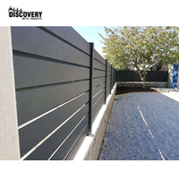 Clôture en aluminium sur mesure, panneaux de clôture à lattes pour jardin extérieur, panneaux de clôture à lattes en aluminium écologiques