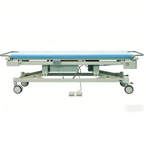 Table d'examen gynécologique électrique Lekang Medical Hospital, structure en acier, revêtement en cuir, mobilier d'examen gynécologique pour clinique - Product Image 4
