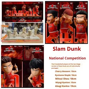ฟิกเกอร์ Slam <span class=keywords><strong>Dunk</strong></span> รุ่น Q Version Century High Five ซากุรางิ ฮานามิจิ รุคาวะ คาเอเดะ ฉากกีฬา วัสดุ PVC บรรจุกล่อง - Product Image 6