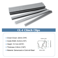 Clips de serrage en acier de type U Kamsin CL-4 pour outil de fixation de matelas à ressorts M66, agrafes pour clôtures en fil métallique pour cages