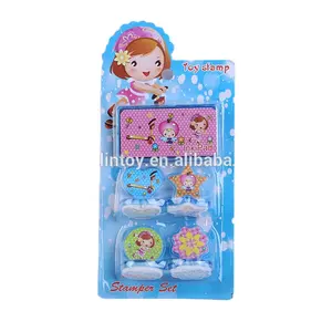 High Quality Newest Design Customized Kids Toy Plastic Stampers with Rubber