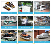 Modèle de bateau à moteur ponton en aluminium de luxe 2025 avec certification CE, canapé confortable soudé, moteur intégré, en vente maintenant