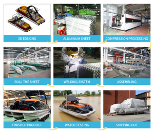 Modèle de <span class=keywords><strong>bateau</strong></span> à moteur ponton en aluminium de luxe 2025 avec certification CE, canapé confortable soudé, moteur intégré, en vente maintenant - Product Image 5