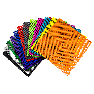 Tuile de sol de garage modulaire en plastique antidérapant à emboîtement, ventilation et drainage, 40x40x1,8 cm, conception libre, <span class=keywords><strong>pour</strong></span> stationnement de voitures - Product Image 5