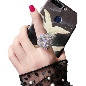 Anillo de Cristal con Tres Joyas, Oro Rosa y Plata, Engaste Pavé, Forma de Bola, Joyería de Compromiso - Product Image 5
