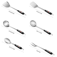 Meilleures ventes : Ensemble d'ustensiles de cuisine 8 pièces en acier inoxydable durable avec poignée en plastique, idéal pour la maison et à prix abordable