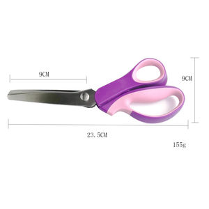 <span class=keywords><strong>Tijeras</strong></span> de <span class=keywords><strong>Costura</strong></span> Zigzag de Acero Inoxidable de 9 Pulgadas con Dientes Redondos de Golden Phoenix - Product Image 4