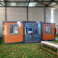 Maison conteneur préfabriquée extensible et respirante 20ft 40ft, design moderne, panneau sandwich, pour dortoir, chambre, salon, salle de sport, entrée