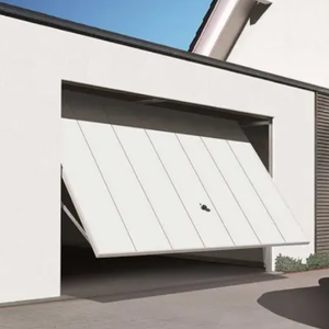 <span class=keywords><strong>Porte</strong></span> <span class=keywords><strong>de</strong></span> <span class=keywords><strong>garage</strong></span> basculante moderne personnalisée pour les villas, plaque entière sans rail en acier aluminium, surface suspendue <span class=keywords><strong>motorisée</strong></span> isolée - Product Image 4