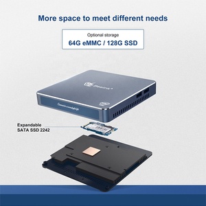 Beelink Gemini M 인텔 J4125 8G 128G 미니 PC 지원 SATA SSD 스토리지 10 소형 산업용 컴퓨터 팬리스 미니 pc GeminiM - Product Image 3