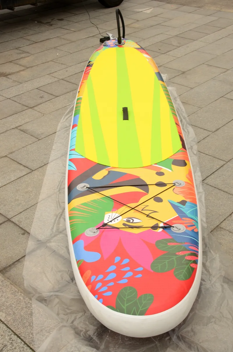 Unisex PVC Inflatable sup Paddle Board tùy chỉnh đa-phong cách ván lướt sóng cho đứng lướt sóng trong đại dương vùng biển