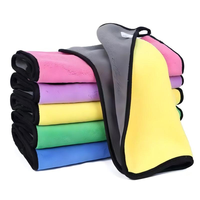 Premium Plush Edgeless Microfiber Towel, Ultra Soft Portable Super Absorbent Auto Detailing Car Wash Drying Cleaning Cloth