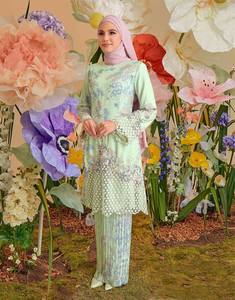 SIPO Eid dernière mode Baju Kurung brodé tache impression vêtements ethniques vêtements islamiques modernes en malaisie - Product Image 5