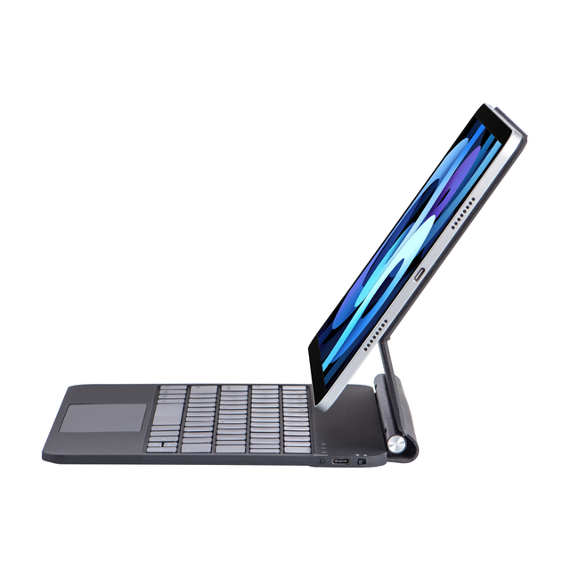 Custom Logo Backlit Wireless Keyboard Trackpad Case for iPad Pro 11/10.9 New Magic Arabic Keyboard Case Package