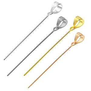 XD P062 Chất Lượng Cao 925 Sterling Silver Drop Với Eye Pin Clasp Bail Mặt Dây Chuyền Clasp Mặt Dây Chuyền Khóa Mặt Dây Chuyền Xoắn Tiền Đại Học - Product Image 1