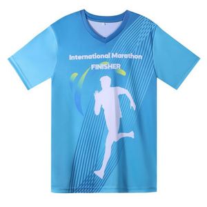 Wholesale Silk Screen Printing Men's T <b>Polyester</b> Quick Dry Breathable Tee Shirt Stretchy Running Tops Custom Sports <b>Tshirt</b> - Product Image 2